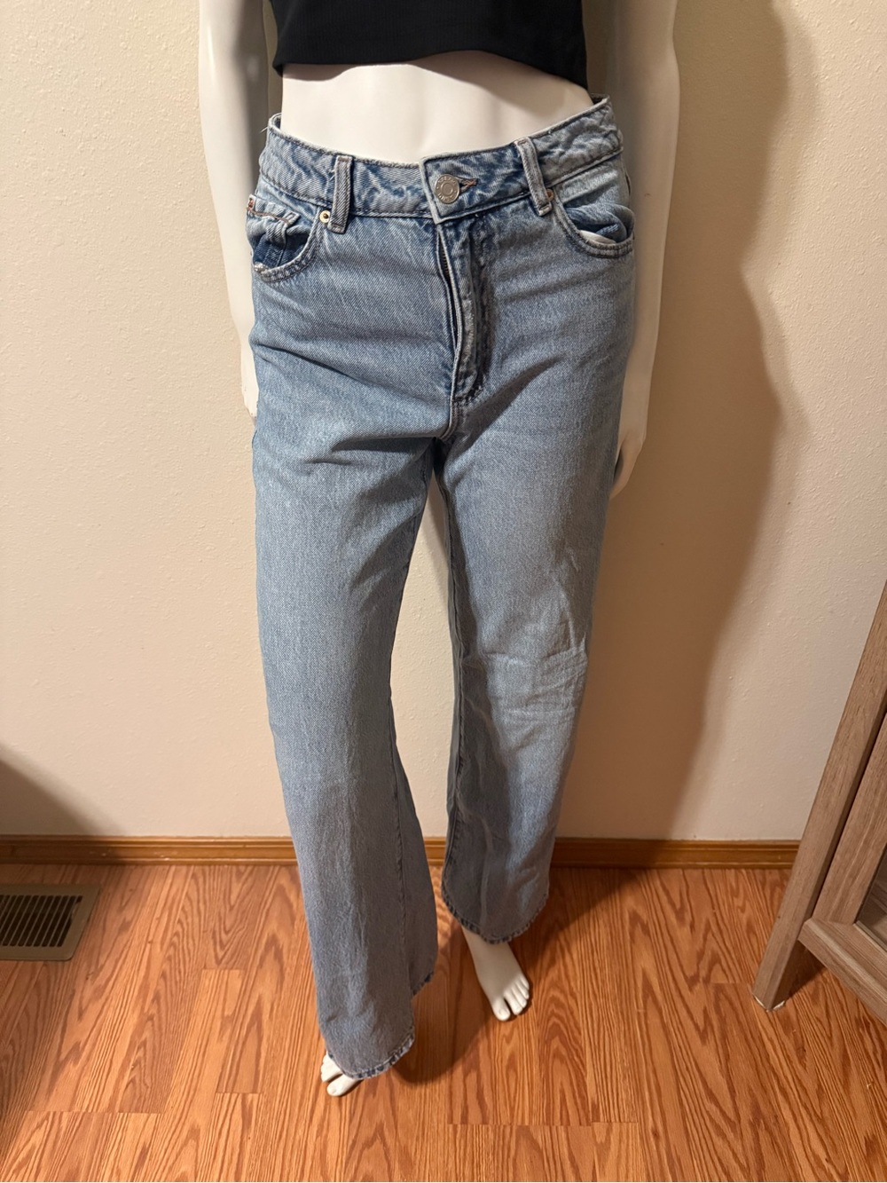 Garage Light Blue Flare Jeans